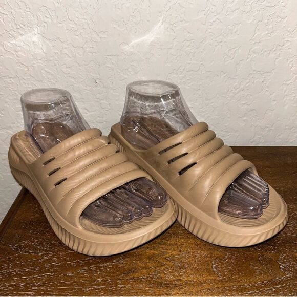 KUAILU Slip On Slide Recovery Chunky Platform Sandal Shoes - Picture 2 of 9